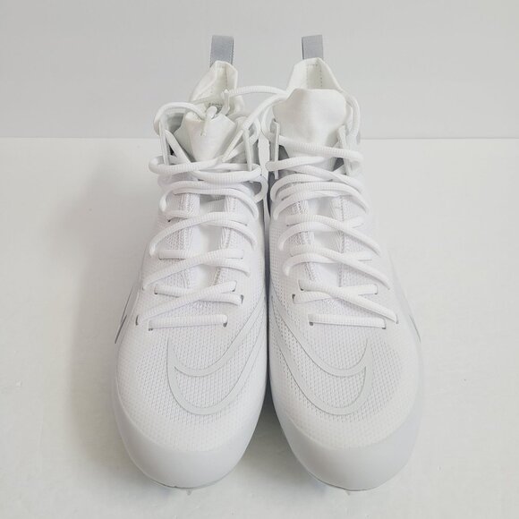Nike Alpha Huarache 8 Elite LAX Lacrosse Cleats CW4440-110 Size 9.5 White main image 7